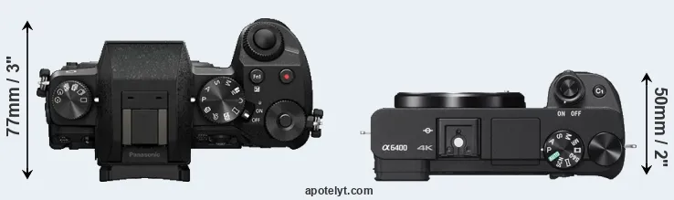 Compare G7 versus A6400 top