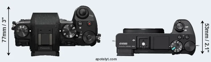 Compare G7 versus A6500 top