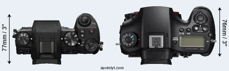 Compare G7 versus A99 II top