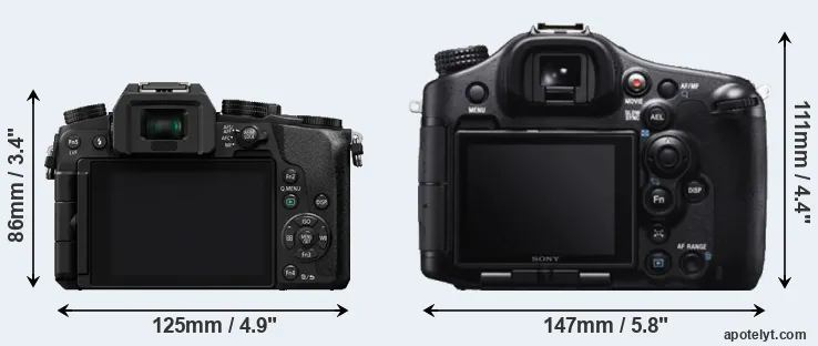 Comparison G7 or A99 rear
