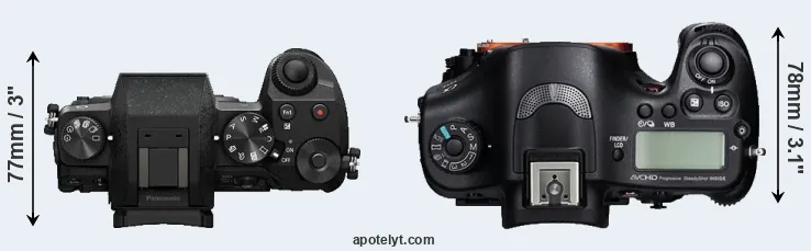 Compare G7 versus A99 top