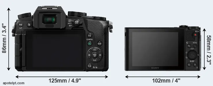 Comparison G7 or HX80 rear
