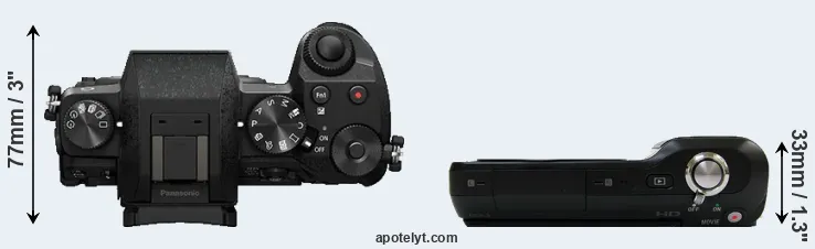 Compare G7 versus NEX-3 top