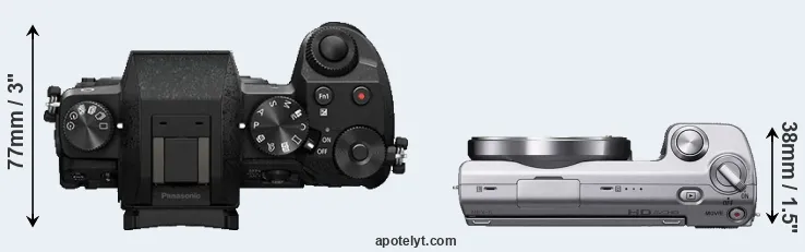 Compare G7 versus NEX-5 top