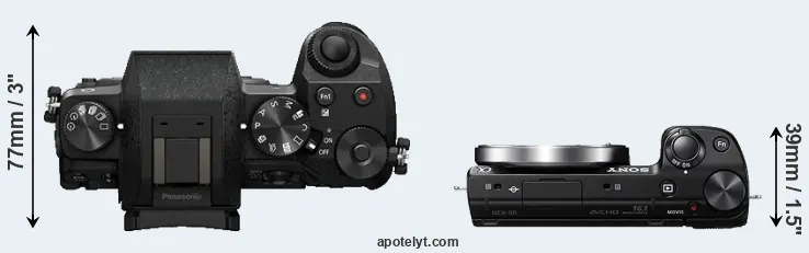 Compare G7 versus NEX-5R top