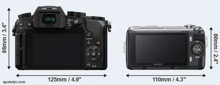 Comparison G7 or NEX-C3 rear