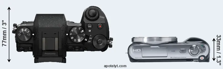 Compare G7 versus NEX-C3 top