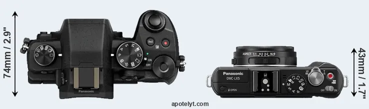 Compare G80 versus LX5 top