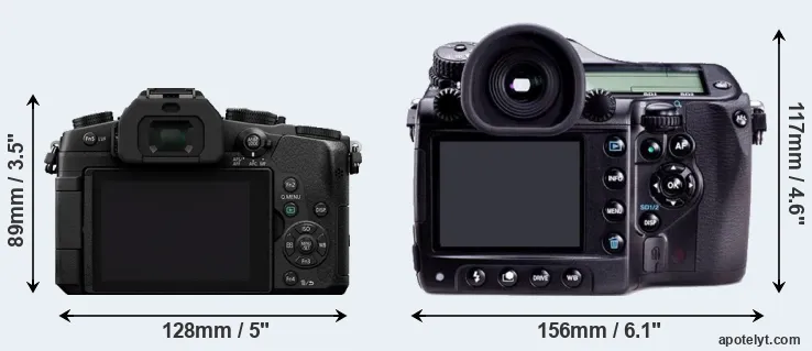 Comparison G80 or 645D rear