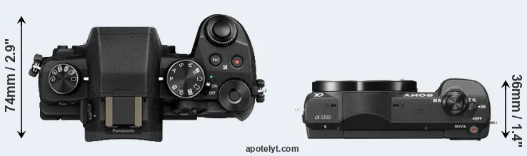 Compare G80 versus A5100 top