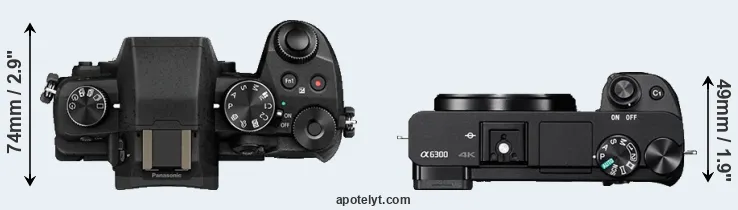 Compare G80 versus A6300 top