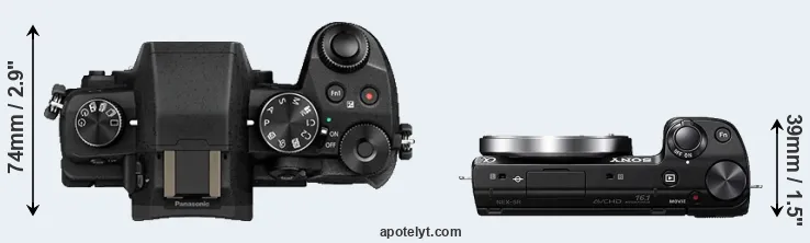 Compare G80 versus NEX-5R top