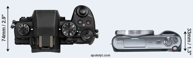 Compare G80 versus NEX-C3 top