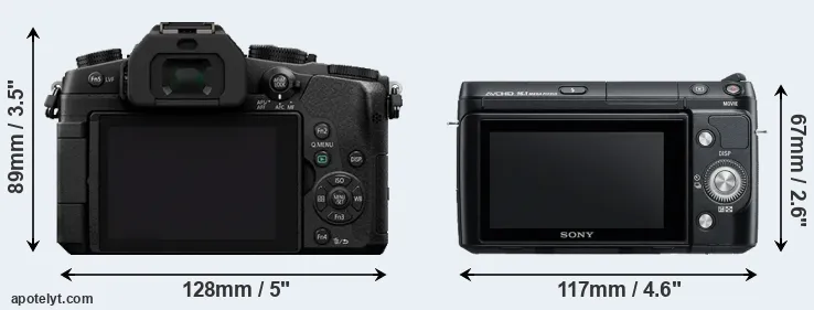 Comparison G80 or NEX-F3 rear