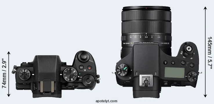 Compare G80 versus RX10 IV top