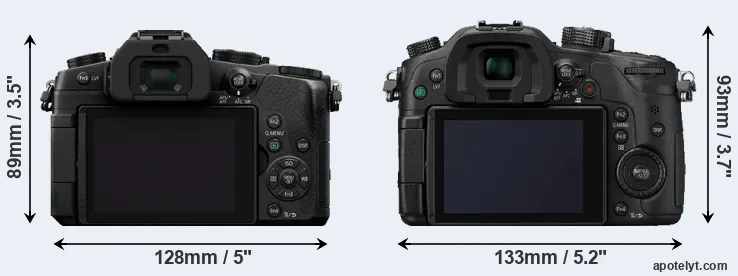 Comparison G85 or GH4 rear