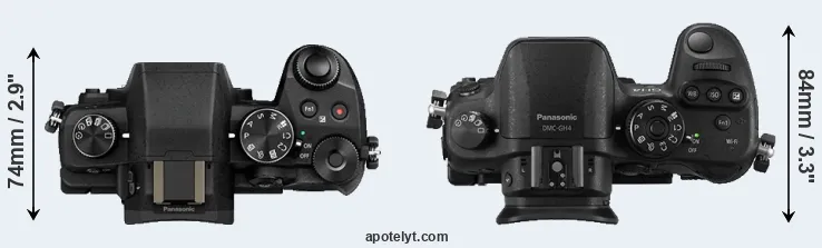 Compare G85 versus GH4 top