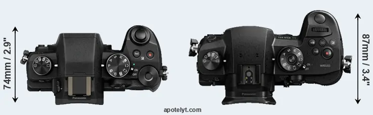 Compare G85 versus GH5 top