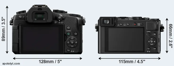 Comparison G85 or LX100 rear