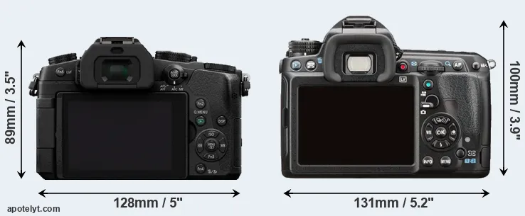 Comparison G85 or K-3 II rear