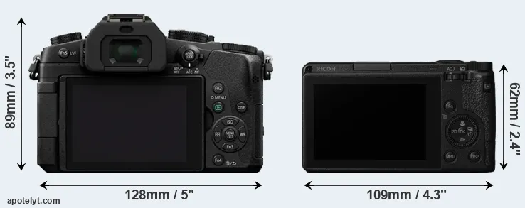 Comparison G85 or GR III rear