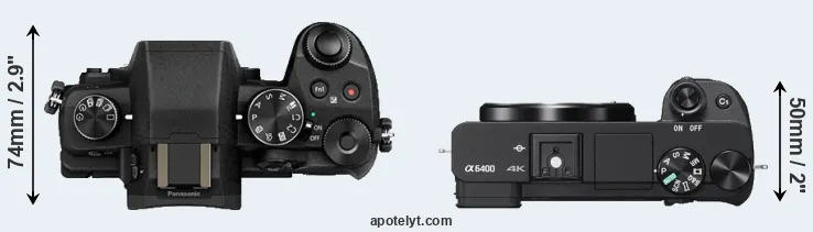 Compare G85 versus A6400 top