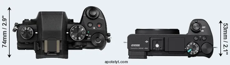 Compare G85 versus A6500 top