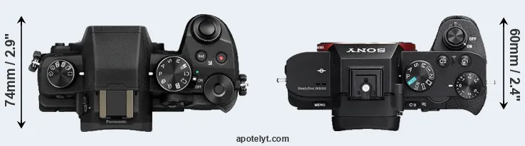 Compare G85 versus A7 II top
