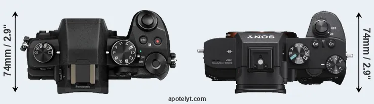 Compare G85 versus A7 III top