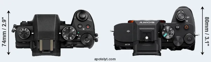 Compare G85 versus A7 IV top