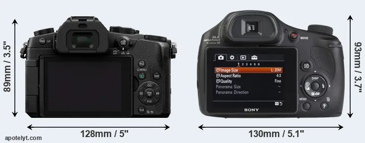 Comparison G85 or HX350 rear
