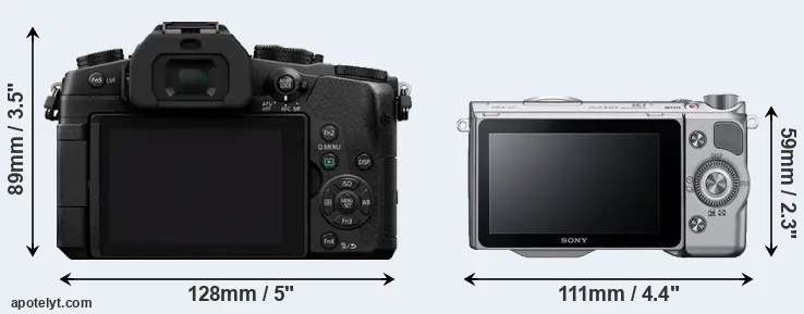 Comparison G85 or NEX-5T rear