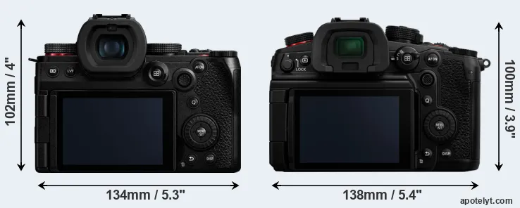 Comparison G9 II or GH7 rear