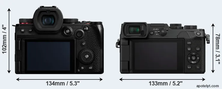 Comparison G9 II or GX8 rear