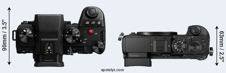 Compare G9 II versus GX8 top