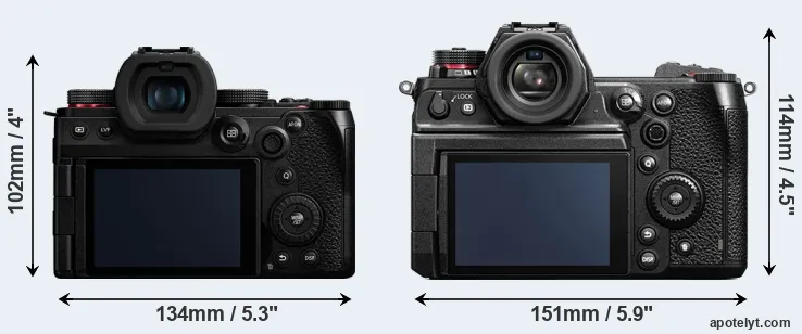 Comparison G9 II or S1H rear