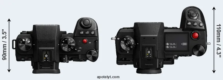 Compare G9 II versus S1H top