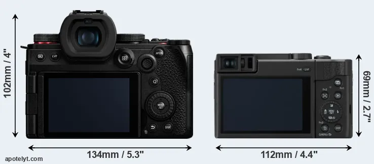 Comparison G9 II or TZ95 rear