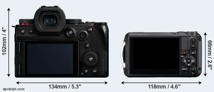 Comparison G9 II or WG-8 rear