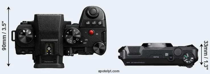 Compare G9 II versus WG-8 top