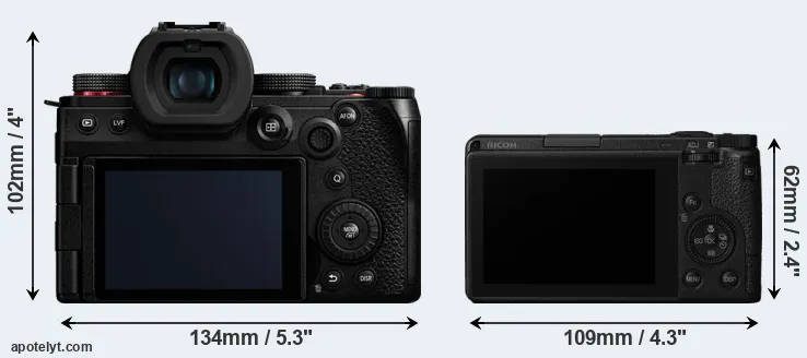 Comparison G9 II or GR III rear