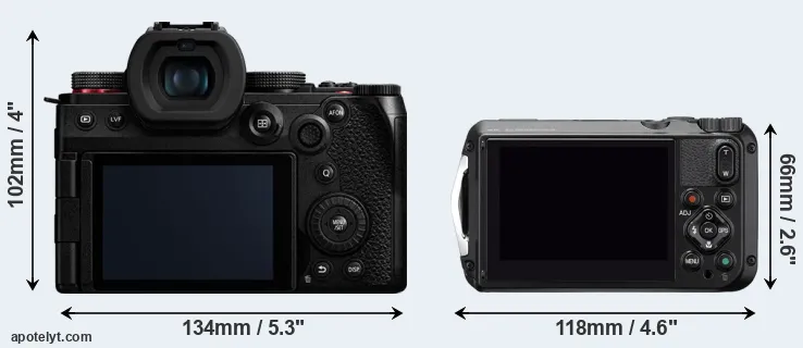 Comparison G9 II or WG-6 rear