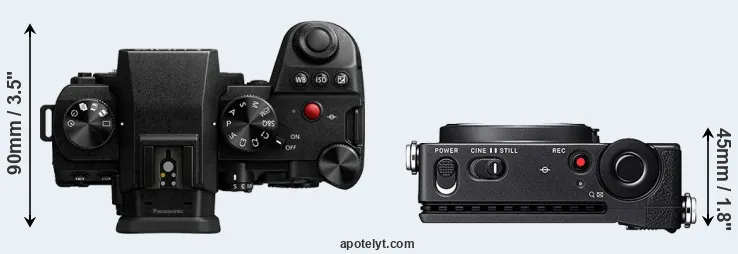 Compare G9 II versus fp top