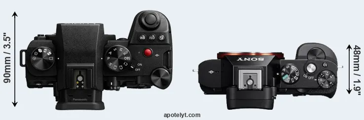 Compare G9 II versus A7 top