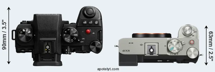 Compare G9 II versus A7C R top