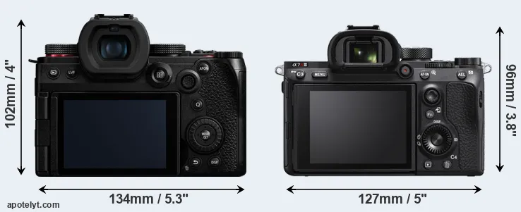 Comparison G9 II or A7R IIIA rear