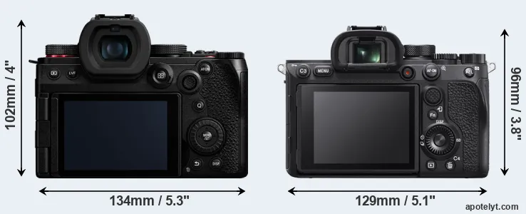 Comparison G9 II or A7R IVA rear
