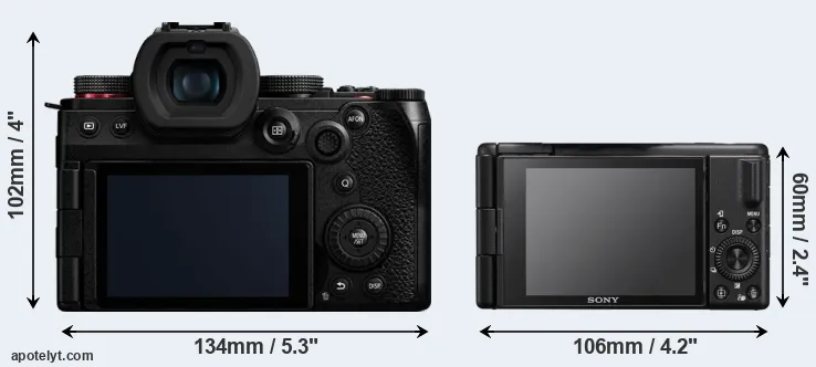 Comparison G9 II or ZV-1 II rear