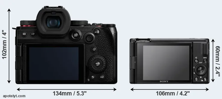 Comparison G9 II or ZV-1F rear