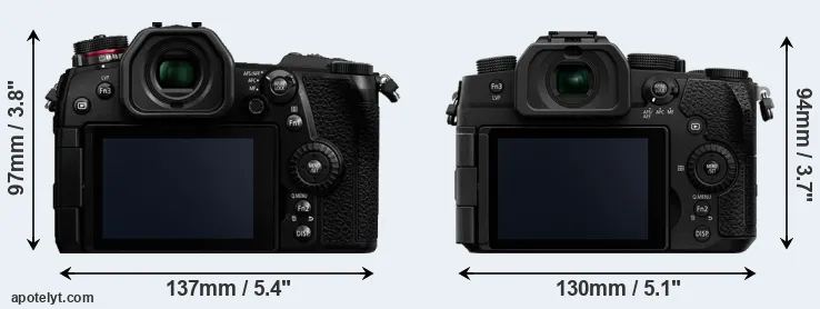 Comparison G9 or G97 rear